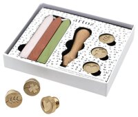 artoz Siegel-Set hellrosa, hellgrün, kupfer