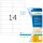 HERMA Adressetiketten 8671 transparent 99,1 x 38,1 mm, 25 Blatt