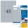 HERMA Folienetiketten 4097 silber 45,7 x 21,2 mm, 25 Blatt