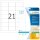 HERMA Adressetiketten 8670 transparent 63,5 x 38,1 mm, 25 Blatt