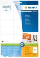 HERMA Etiketten 8634 weiß 70,0 x 42,3 mm, 10 Blatt