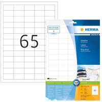 HERMA Etiketten 8629 weiß 38,1 x 21,2 mm, 10 Blatt