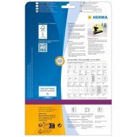 HERMA CD-Etiketten 8619 weiß, 60 Etiketten