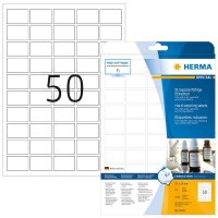 HERMA wetterfeste Folienetiketten 8338 weiß 37,0 x...