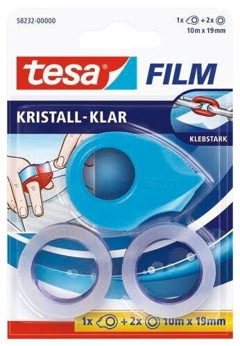 tesa KRISTALL - KLAR Klebefilm transparent 19,0 mm x 10,0 m 1 Set