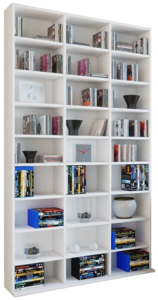 VCM my home Bücherregal Megosa Maxi weiß 102,0 x 23,0 x 180,0 cm, 1 St.
