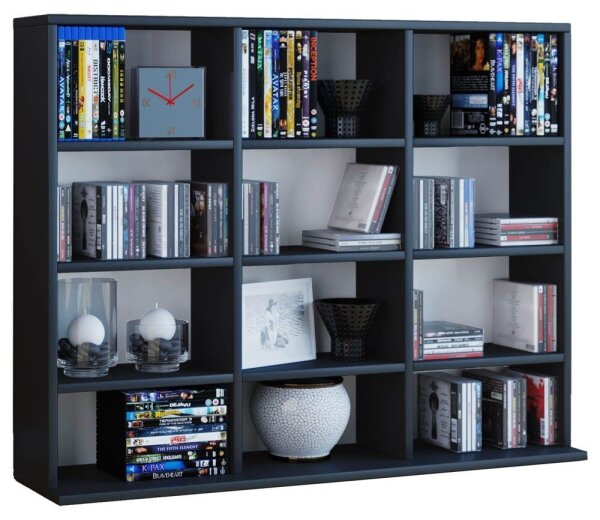 VCM my home Bücherregal Megosa Mini schwarz 102,0 x 23,0 x 83,0 cm, 1 St.
