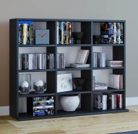 VCM my home Bücherregal Megosa Mini schwarz 102,0 x 23,0 x 83,0 cm, 1 St.