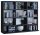 VCM my home Bücherregal Megosa Mini schwarz 102,0 x 23,0 x 83,0 cm, 1 St.