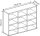 VCM my home Bücherregal Megosa Mini buche 102,0 x 23,0 x 83,0 cm, 1 St.