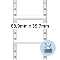 2.000 HERMA Computer-Endlosetiketten 8183 blau 88,9 x...