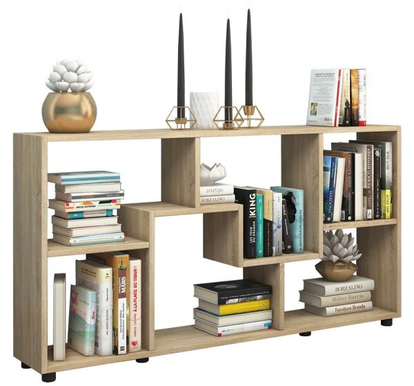 VCM my home Bücherregal Pintal sonoma-eiche 117,0 x 20,0 x 62,0 cm, 1 St.