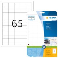 HERMA Etiketten 5027 weiß 38,1 x 21,2 mm, 25 Blatt