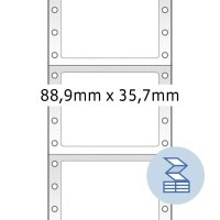 2.000 HERMA Computer-Endlosetiketten 8182 rot 88,9 x 35,7 mm