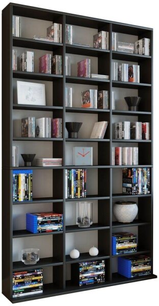 VCM my home Bücherregal Megosa Maxi schwarz 102,0 x 23,0 x 180,0 cm, 1 St.
