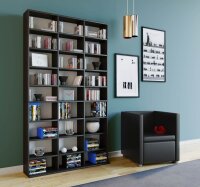 VCM my home Bücherregal Megosa Maxi schwarz 102,0 x 23,0 x 180,0 cm, 1 St.