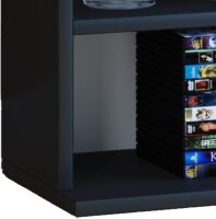 VCM my home Bücherregal Megosa Maxi schwarz 102,0 x 23,0 x 180,0 cm, 1 St.