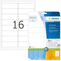 HERMA Adressetiketten 5075 weiß 99,1 x 33,8 mm, 25...