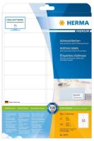 HERMA Adressetiketten 5075 weiß 99,1 x 33,8 mm, 25 Blatt