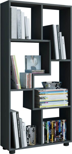 VCM my home Bücherregal Blina schwarz 60,0 x 20,0 x 119,0 cm, 1 St.