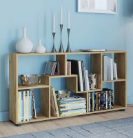 VCM my home Bücherregal Pintal honig-eiche 117,0 x 20,0 x 62,0 cm, 1 St.