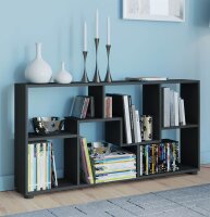 VCM my home Bücherregal Pintal schwarz 117,0 x 20,0 x 62,0 cm, 1 St.