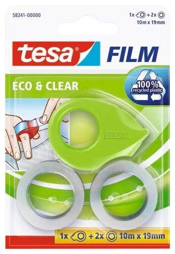 tesa CLEAR RECYCLED Klebefilm transparent 19,0 mm x 10,0 m 1 Set