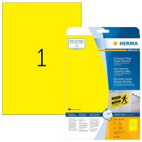 HERMA wetterfeste Folienetiketten 8033 gelb 210,0 x 297,0...