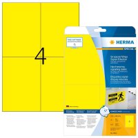 HERMA wetterfeste Folienetiketten 8032 gelb 105,0 x 148,0...