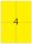 HERMA wetterfeste Folienetiketten 8032 gelb 105,0 x 148,0 mm, 25 Blatt