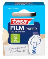 tesa PAPER Klebefilm transparent 19,0 mm x 33,0 m 1 St.