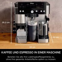 NINJA® Luxe Café Essential 2in1 Siebträgermaschine silber