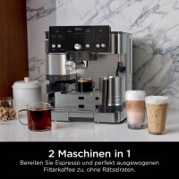 NINJA® Luxe Café Essential 2in1 Siebträgermaschine silber
