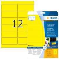 HERMA wetterfeste Folienetiketten 8029 gelb 99,1 x 42,3...