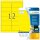 HERMA wetterfeste Folienetiketten 8029 gelb 99,1 x 42,3 mm, 25 Blatt
