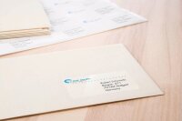 HERMA Folienetiketten 8016 transparent 45,7 x 21,2 mm, 25 Blatt