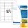 HERMA Folienetiketten 8016 transparent 45,7 x 21,2 mm, 25 Blatt