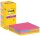 Post-it® Super Sticky Notes Carnival Haftnotizen extrastark farbsortiert, 16 Blöcke