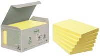 Post-it® Recycling Notes 654 Haftnotizen gelb, 6...