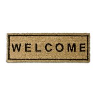 relaxdays Kokosmatte Welcome braun 25,0 x 75,0 cm  (...
