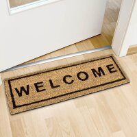 relaxdays Kokosmatte Welcome braun 25,0 x 75,0 cm  (...