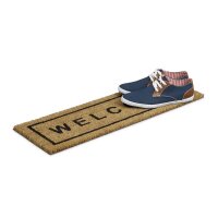 relaxdays Kokosmatte Welcome braun 25,0 x 75,0 cm  ( 10016749_0 )