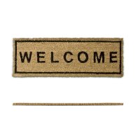 relaxdays Kokosmatte Welcome braun 25,0 x 75,0 cm  ( 10016749_0 )