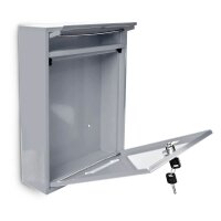 relaxdays Briefkasten Design 10017415_55 silber