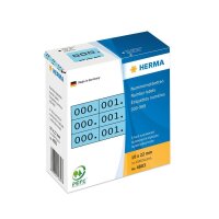 HERMA Klebenummern 4803 Zahlen, blau 22,0 x 10,0 mm,...