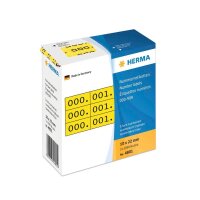 HERMA Klebenummern 4801 Zahlen, gelb 22,0 x 10,0 mm,...