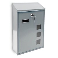 relaxdays Briefkasten 10017417_55 silber