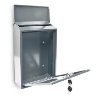 relaxdays Briefkasten 10017417_55 silber