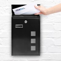 relaxdays Briefkasten 10017417_46 schwarz