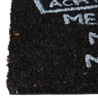 relaxdays Kokosmatte Meine Wohnung schwarz 40,0 x 60,0 cm  ( 10019014_0 )